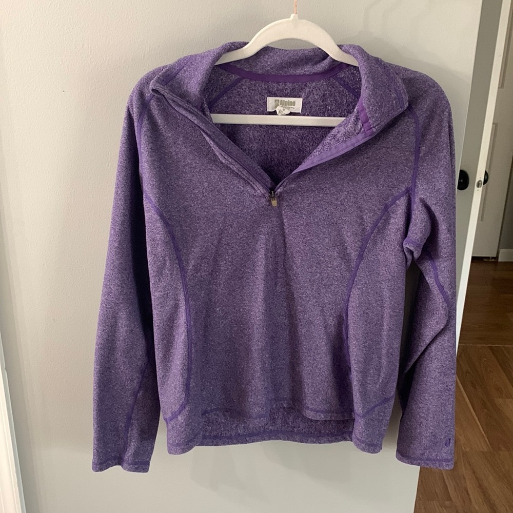 Purple quarter zip pullover